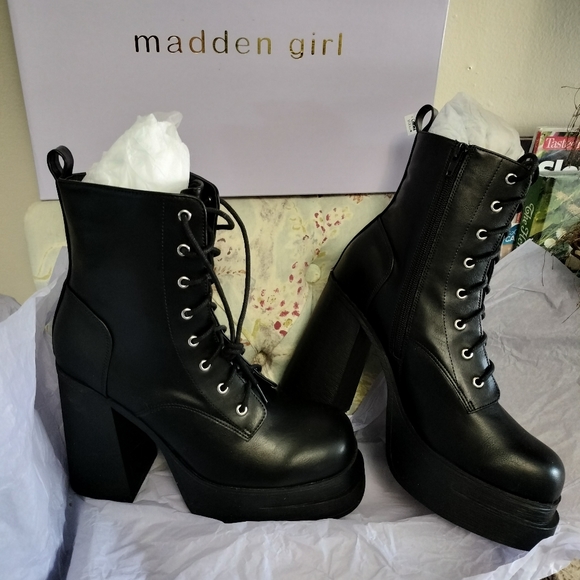 Madden Girl Double Platform Booties - Picture 2 of 3